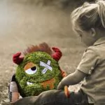 einsames, trauriges Kind